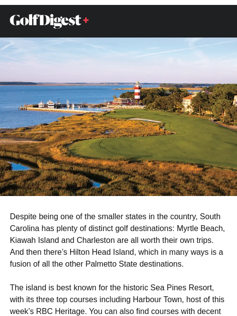 golfdigest newsletter: The best public courses in Hilton Head