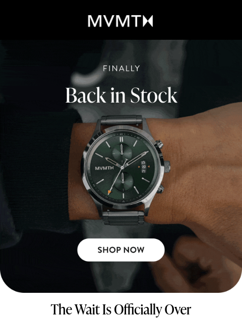 mvmt newsletter: Back by Popular Demand