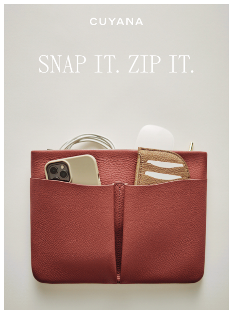 cuyana newsletter: Attn: People Who Like Pockets