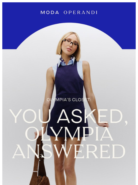 modaoperandi newsletter: Re: your latest Instagram queries