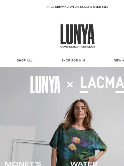 lunya newsletter: LUNYA X LACMA RETURNS
