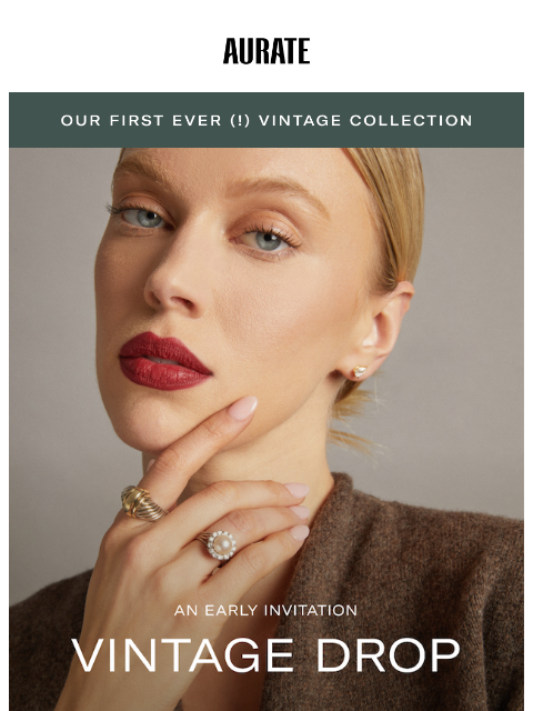 auratenewyork newsletter: FIRST EVER VINTAGE DROP