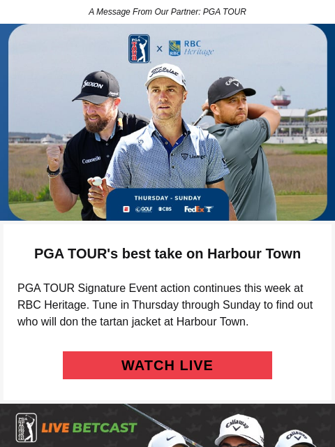 golfdigest newsletter: PGA TOUR’s best take on Harbour Town
