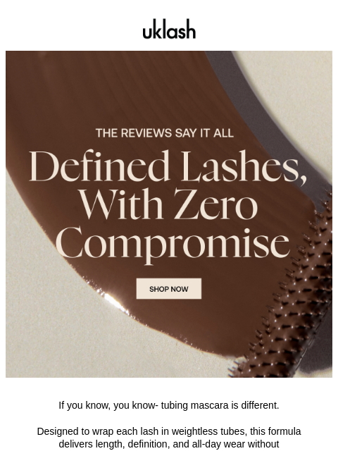 uklash newsletter: "The results were dramatic from first application!...