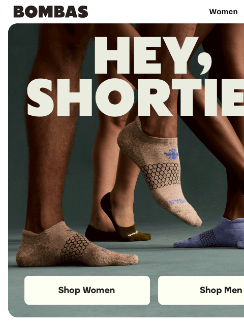 bombas newsletter: Get Ready for Short Sock Weather