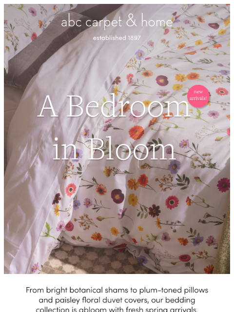 abchome newsletter: New Bedding Arrivals!