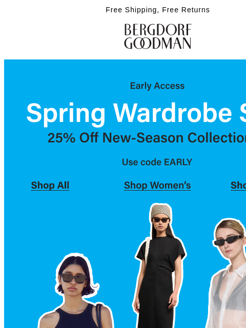 Now is the perfect time to update your wardrobe with new spring women's apparel, shoes, handbags and more at 25% off! ͏ ͏ ͏ ͏ ͏ ͏ ͏ ͏ ͏ ͏ ͏ ͏ ͏ ͏ ͏ ͏ ͏ ͏ ͏ ͏ ͏ ͏ ͏ ͏ ͏ ͏ ͏ ͏ ͏ ͏ ͏ ͏ ͏ ͏ ͏ ͏ ͏ ͏ ͏ ͏