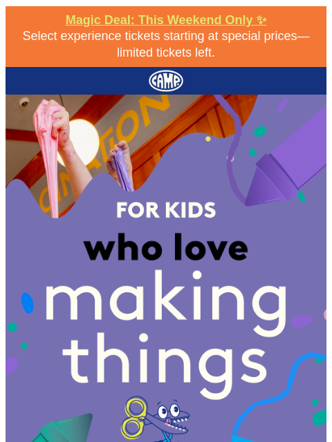 camp newsletter: A Craft for Every Kind of Kid