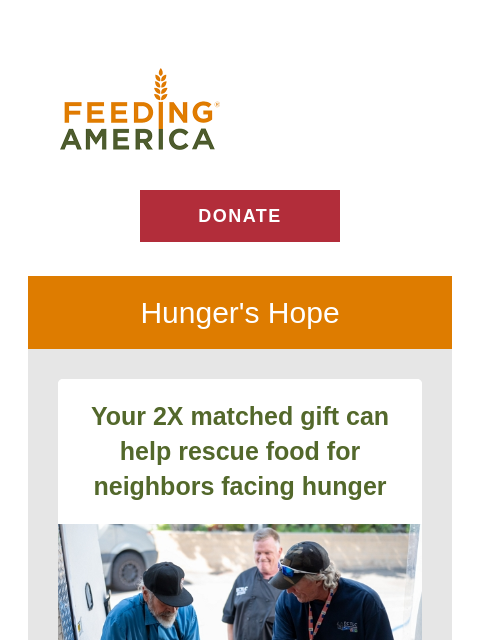feedingamerica newsletter: INSIDE: Food Rescue, National Volunteer Month & mo...