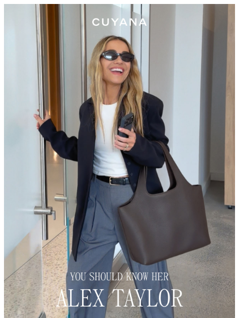 cuyana newsletter: Next On: You Should Know Her