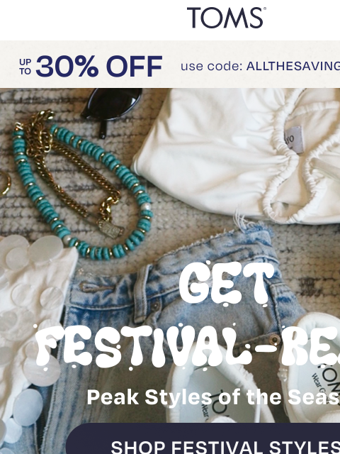 toms newsletter: Peak Festival Looks 🔥