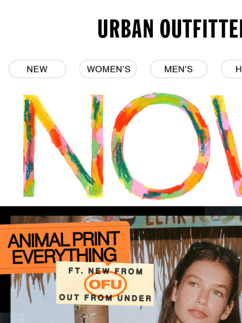 urbanoutfitters newsletter: Animal. Print. Everything. 🐆🦓🐅
