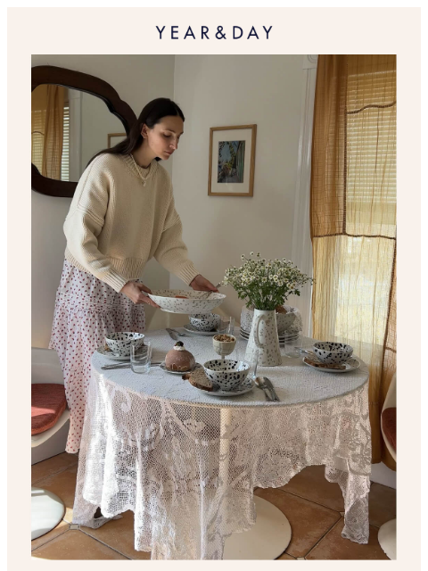 yearandday newsletter: Supper Club, spring edition