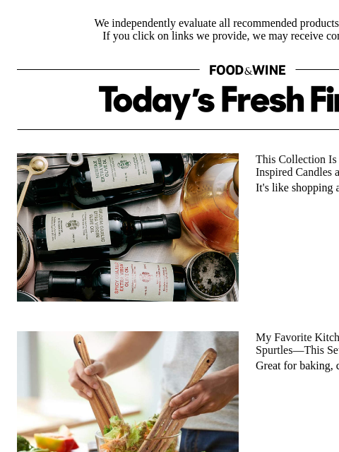 foodandwine newsletter: Grab a Set of My Favorite Wooden Kitchen Tools for...