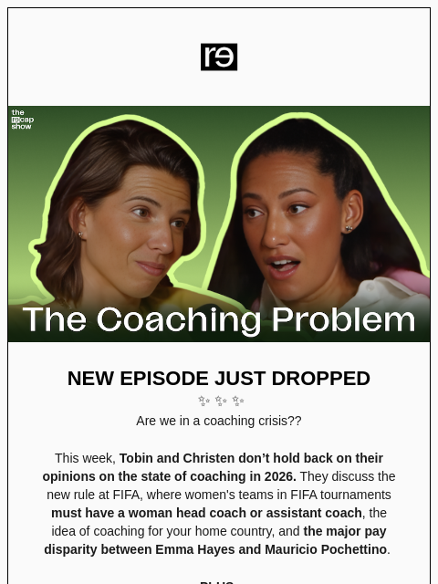 re-website newsletter: Does Football Have a Coaching Problem?