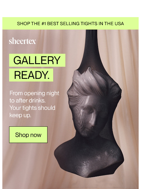 sheertex newsletter: Overdressed? Never heard of her.