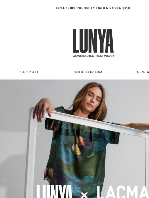 lunya newsletter: Slumber in Monet.