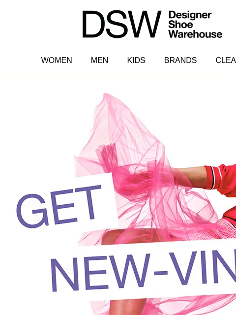 dsw newsletter: Sunny days call for new active styles