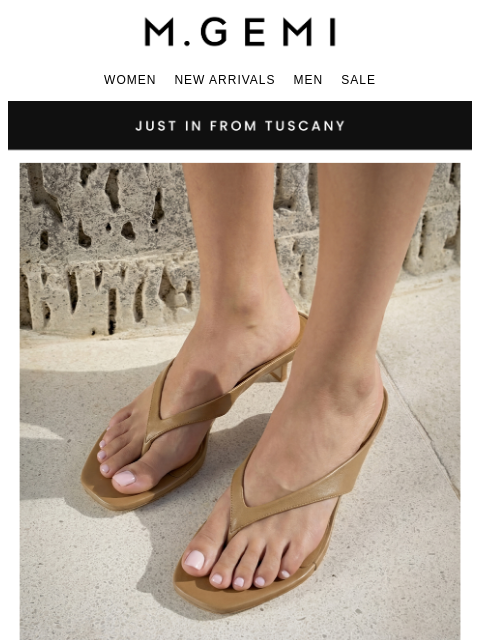 mgemi newsletter: A 90s-Inspired Thong Heel