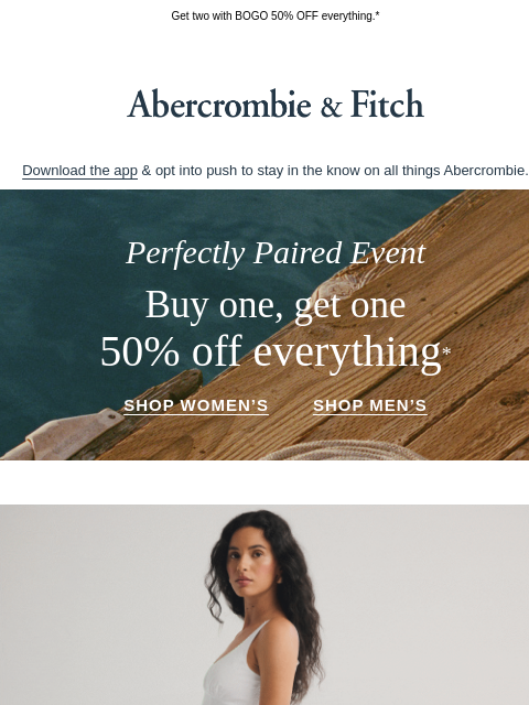 abercrombie newsletter: BACK IN STOCK | The A&F Dylan Dress went viral.