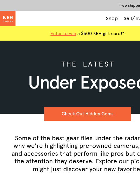 keh newsletter: Discover hidden camera gear gems 📸