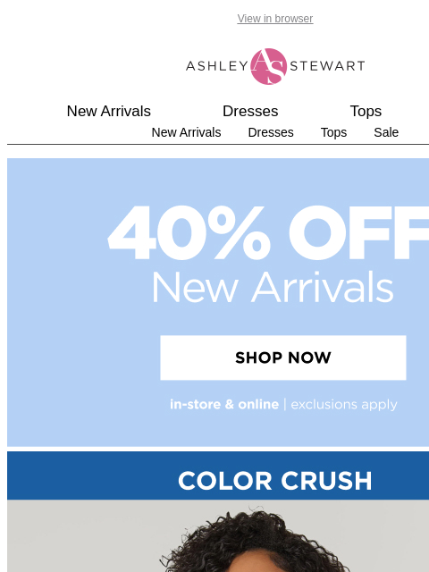 ashleystewart newsletter: The BEST kind of BLUES 💙🦋🌊 are 40% off!