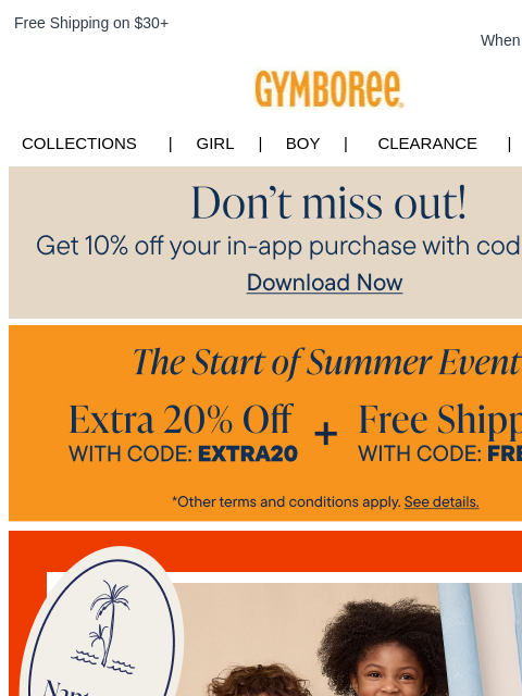 gymboree newsletter: New! Our Nantucket Charm collection + Free Shippin...