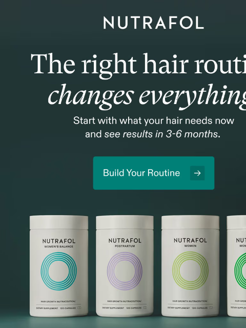 nutrafol newsletter: Got hair goals? Start here.