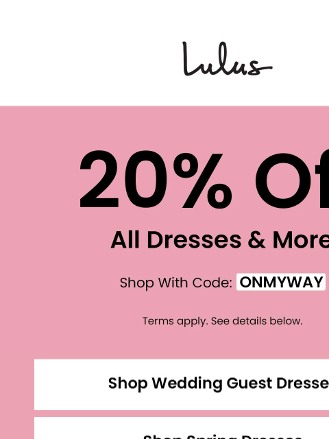 Get 20% off dresses, shoes and swim with code ONMYWAY. xoxo Lulus ͏ ‌ ͏ ‌ ͏ ‌ ͏ ‌ ͏ ‌ ͏ ‌ ͏ ‌ ͏ ‌ ͏ ‌ ͏ ‌ ͏ ‌ ͏ ‌ ͏ ‌ ͏ ‌ ͏ ‌ ͏ ‌ ͏ ‌ ͏ ‌ ͏ ‌ ͏ ‌ ͏ ‌ ͏ ‌ ͏ ‌ ͏ ‌ ͏ ‌ ͏ ‌ ͏ ‌ ͏ ‌ ‌ ͏ ‌ ͏ ‌ ͏ ‌ ͏ ‌ ͏ ‌ ͏