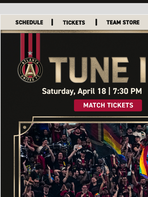 atlutd newsletter: It's Matchday | TONIGHT 7:30 pm