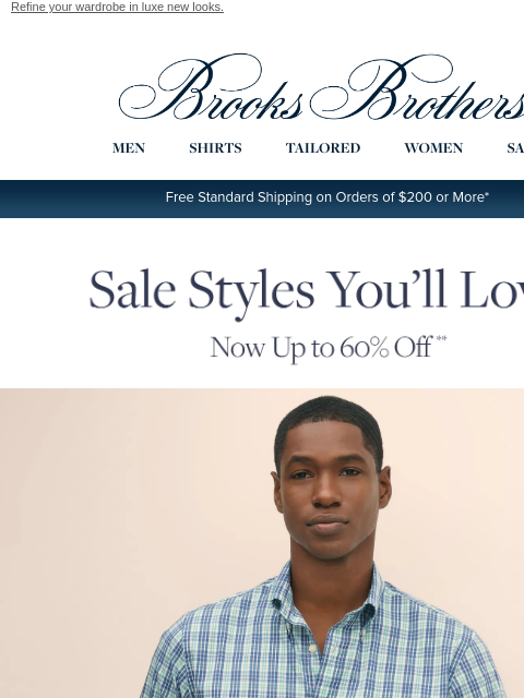 brooksbrothers newsletter: Right now: up to 60% off sale styles