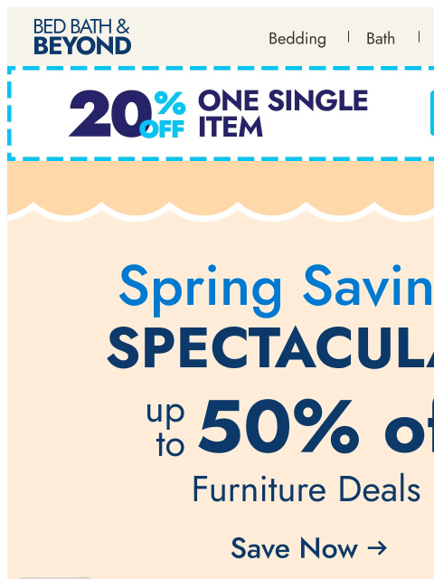 bedbathandbeyond newsletter: A fresh start for every room  🌱