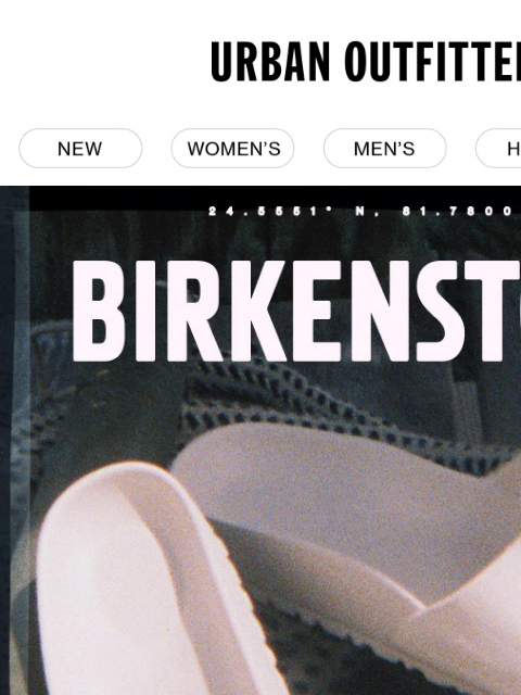 urbanoutfitters newsletter: A full season of Birkenstock