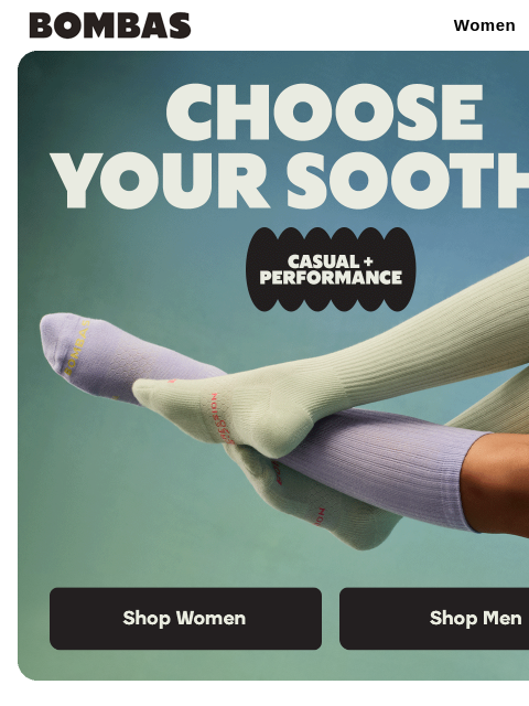 bombas newsletter: New Compression: Spring Relief is Here