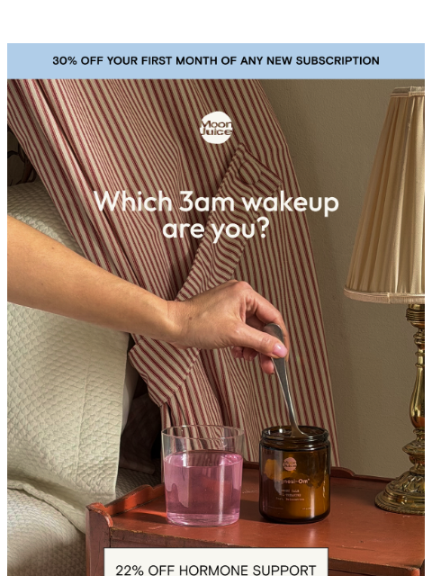 moonjuice newsletter: you, 3am, lying there awake