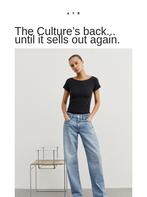 ayr newsletter: THE JEAN OF THE SEASON