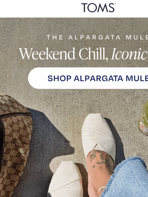 toms newsletter: OOTD: Alpargata Mule Edition