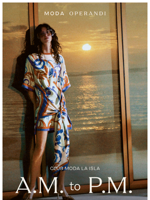 modaoperandi newsletter: Club Moda: A.M. to P.M.
