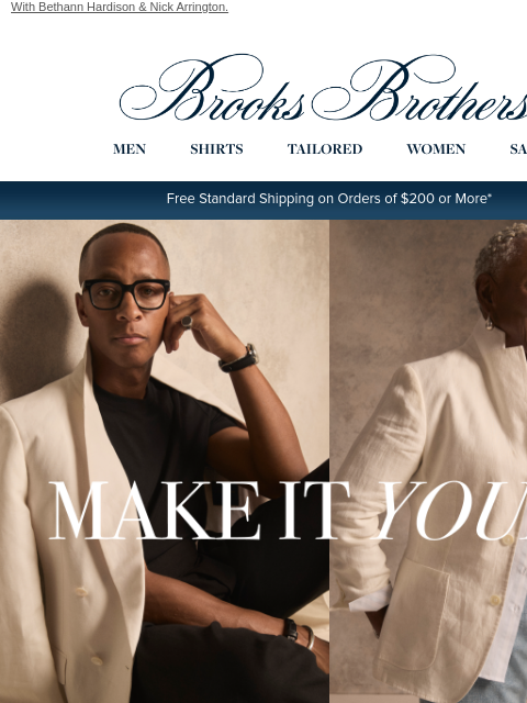 brooksbrothers newsletter: A fresh take on personal style: the tux edit