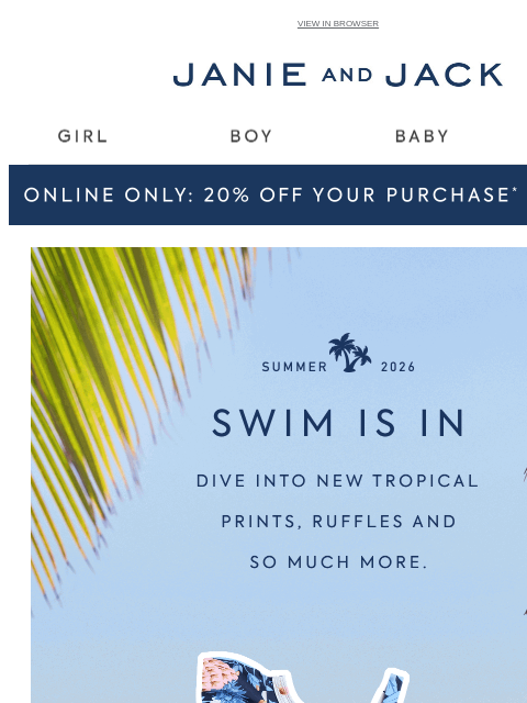 janieandjack newsletter: Dive into something new