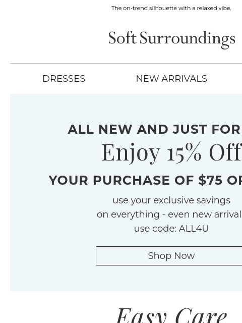 softsurroundings newsletter: Big Idea: Big Shirts