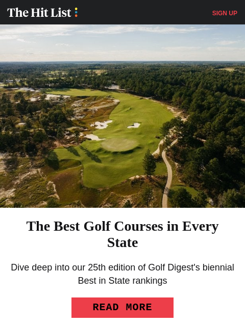 golfdigest newsletter: The Best Golf Courses in Every State