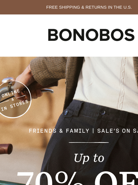 bonobos newsletter: The Pants Sale You’ve Been Waiting For