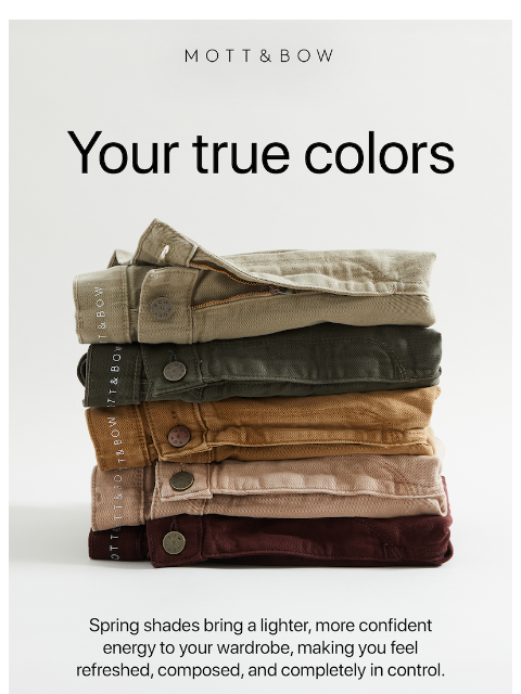 mottandbow newsletter: Denim made for spring plans.