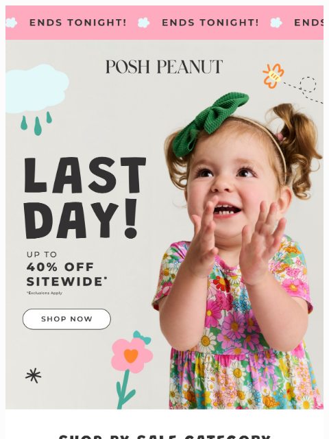 poshpeanut newsletter: Last Chance: Spring Sale Ends Tonight