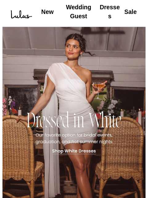 lulus newsletter: Just Dropped: White Dresses 🤍