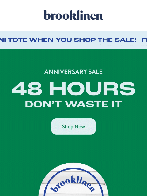 brooklinen newsletter: 40% Off New Bundles!