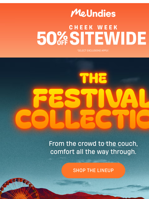 meundies newsletter: New to the Festival Collection!