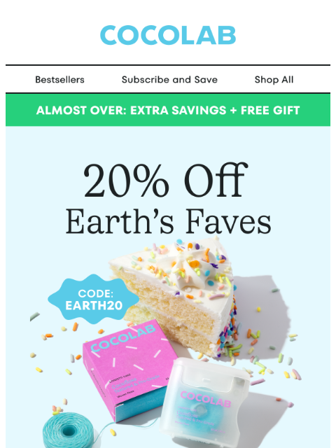 cocolab newsletter: 20% off + freebie? We’re in.