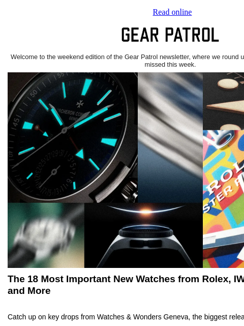 gearpatrol newsletter: Theses Are the Most Important Watches of 2026